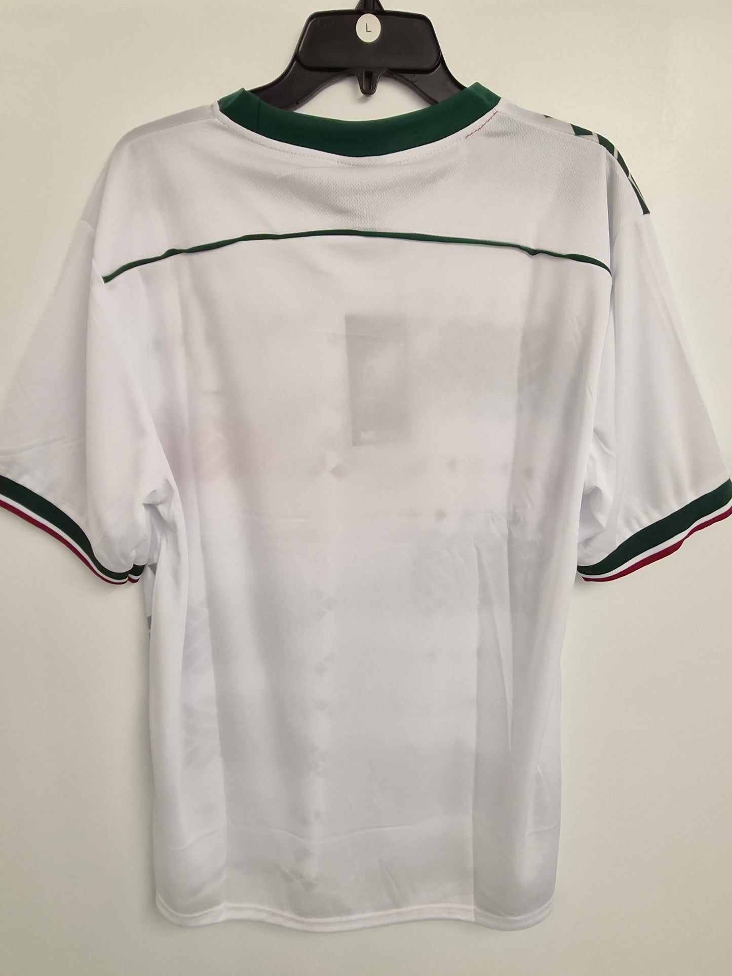 Mexico Soccer Jersey White Graphic Pattern Short Sleeve Shirt