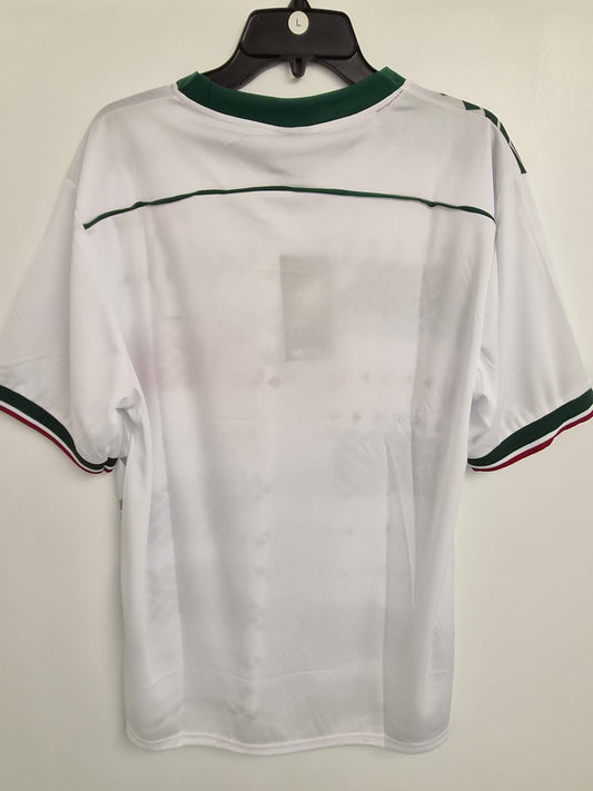 Mexico Soccer Jersey White Graphic Pattern Short Sleeve Shirt