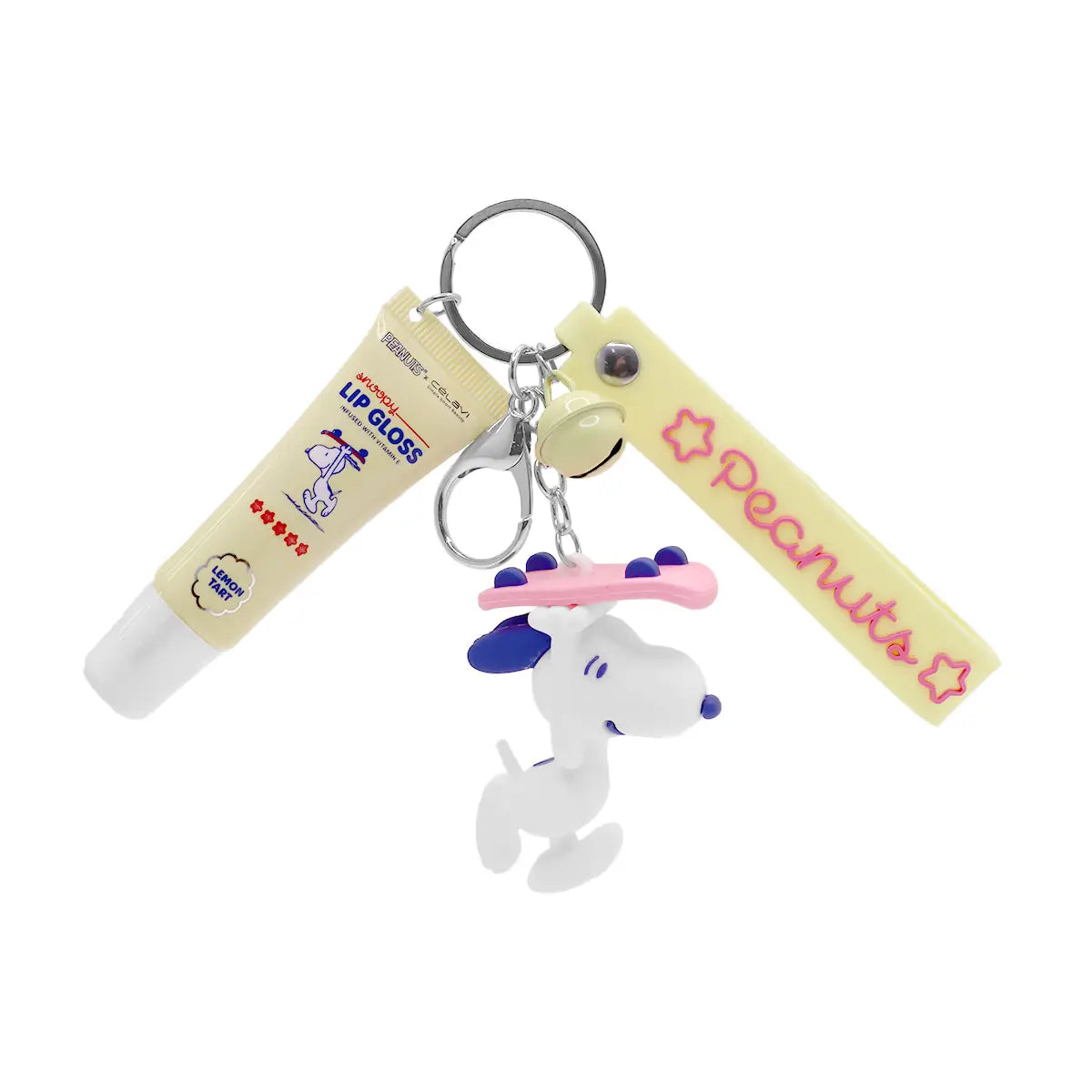 Peanuts Snoopy Lip Gloss Lemon Tart with Keychain