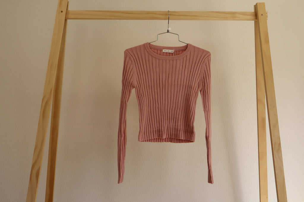 Ribbed Long Sleeve Sweater