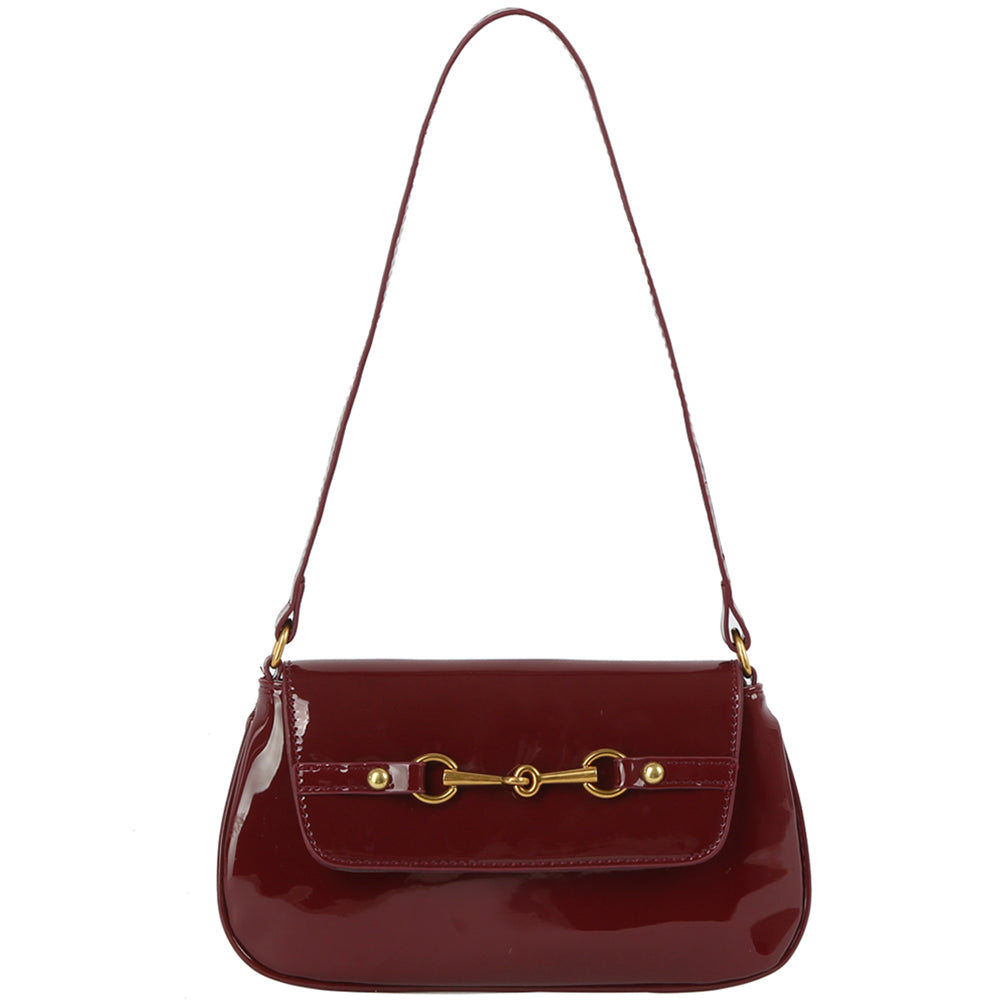 Chic Burgundy Shoulder Bag