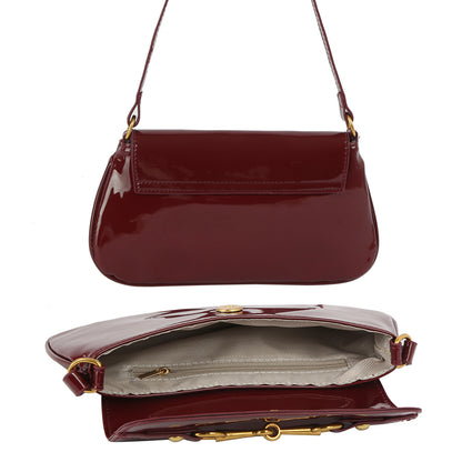 Chic Burgundy Shoulder Bag