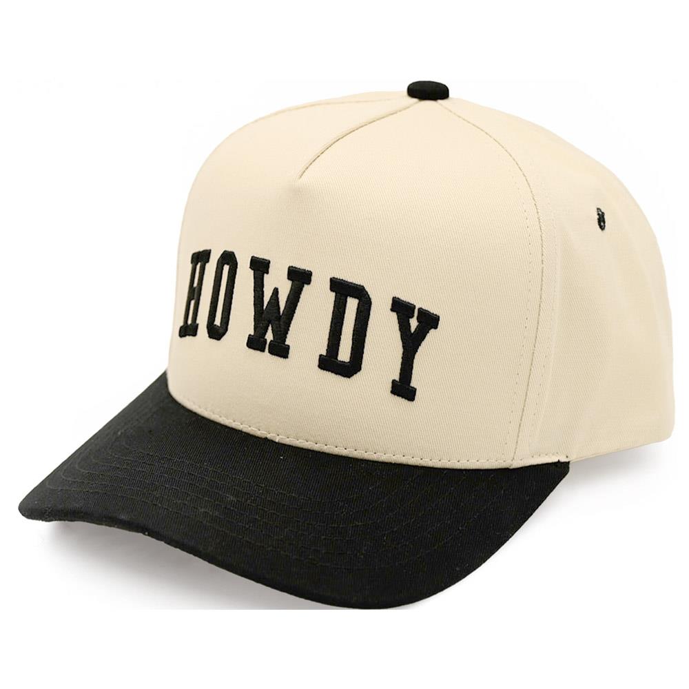 Howdy Baseball Cap- Black