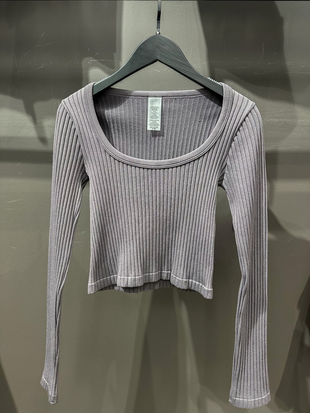 Cropped Long Sleeve Top