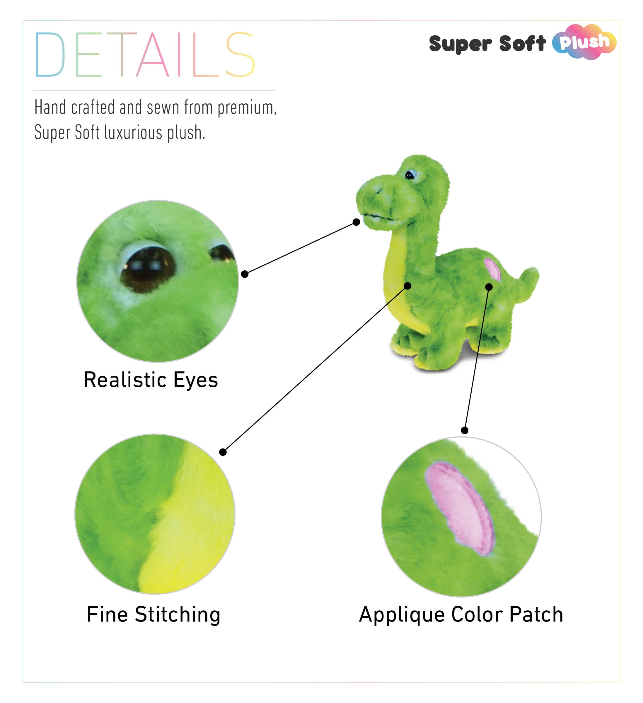 Super Soft Plush - Green Dinosaur