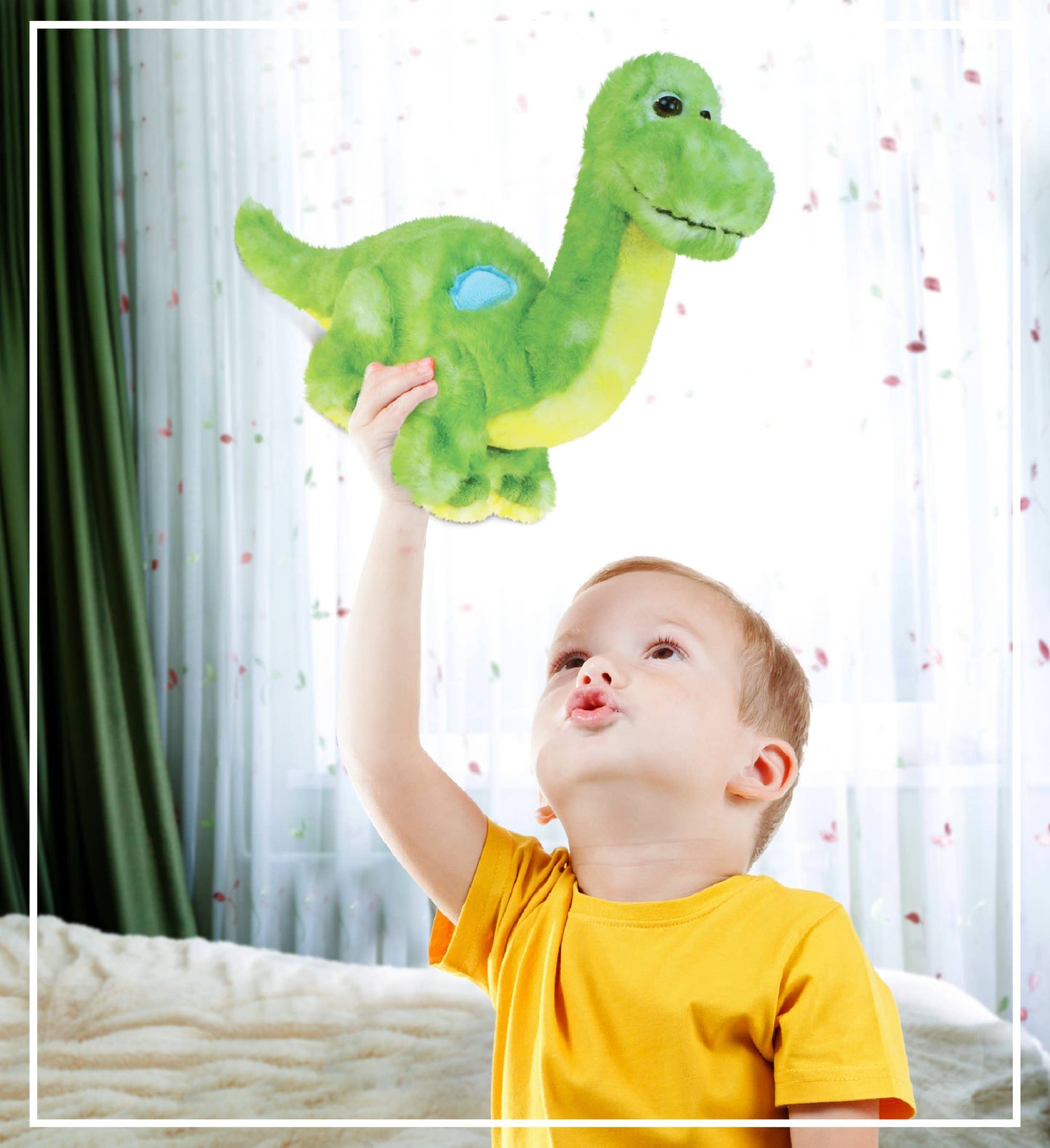 Peluche súper suave - Dinosaurio verde