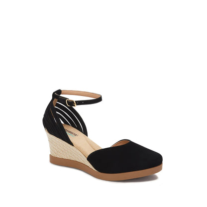 Andrea Ankle Strap Espadrille Wedge
