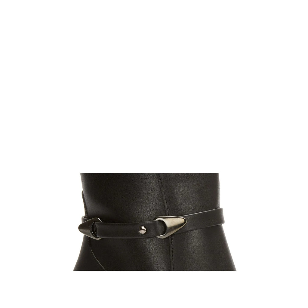 Classic Leather Block Knee High Boots