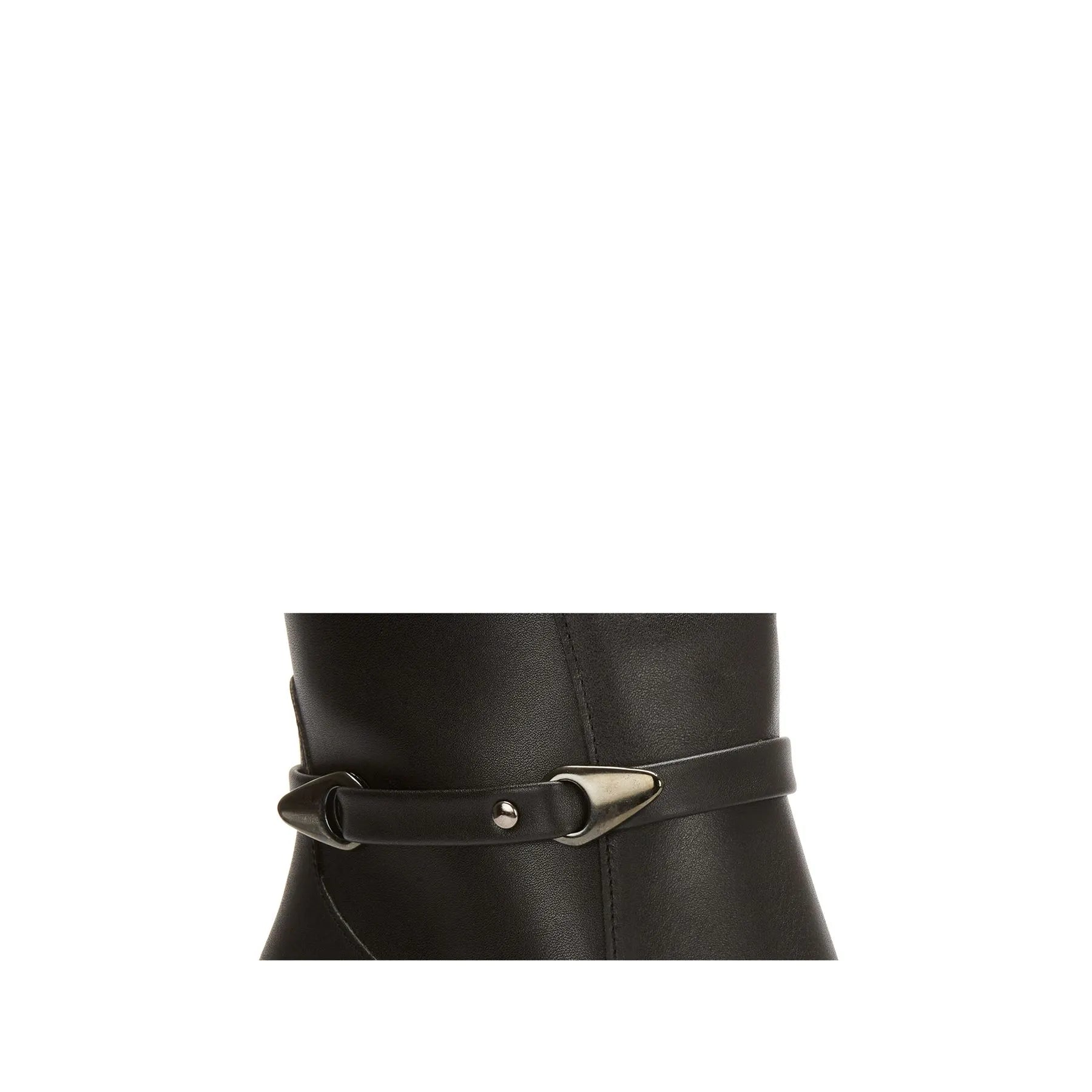 Classic Leather Block Knee High Boots