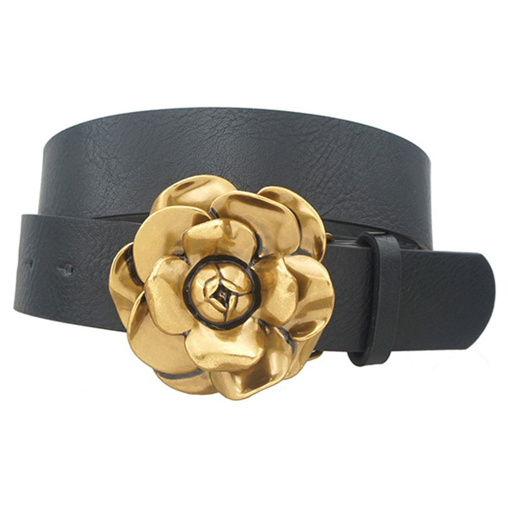 Camelia Bloom Buckle Belt