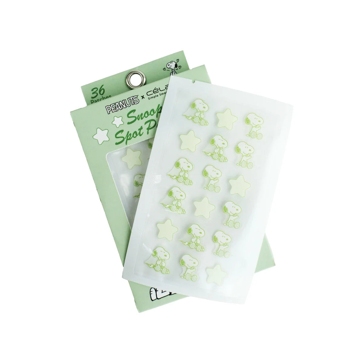 Green Snoopy Spot Patches