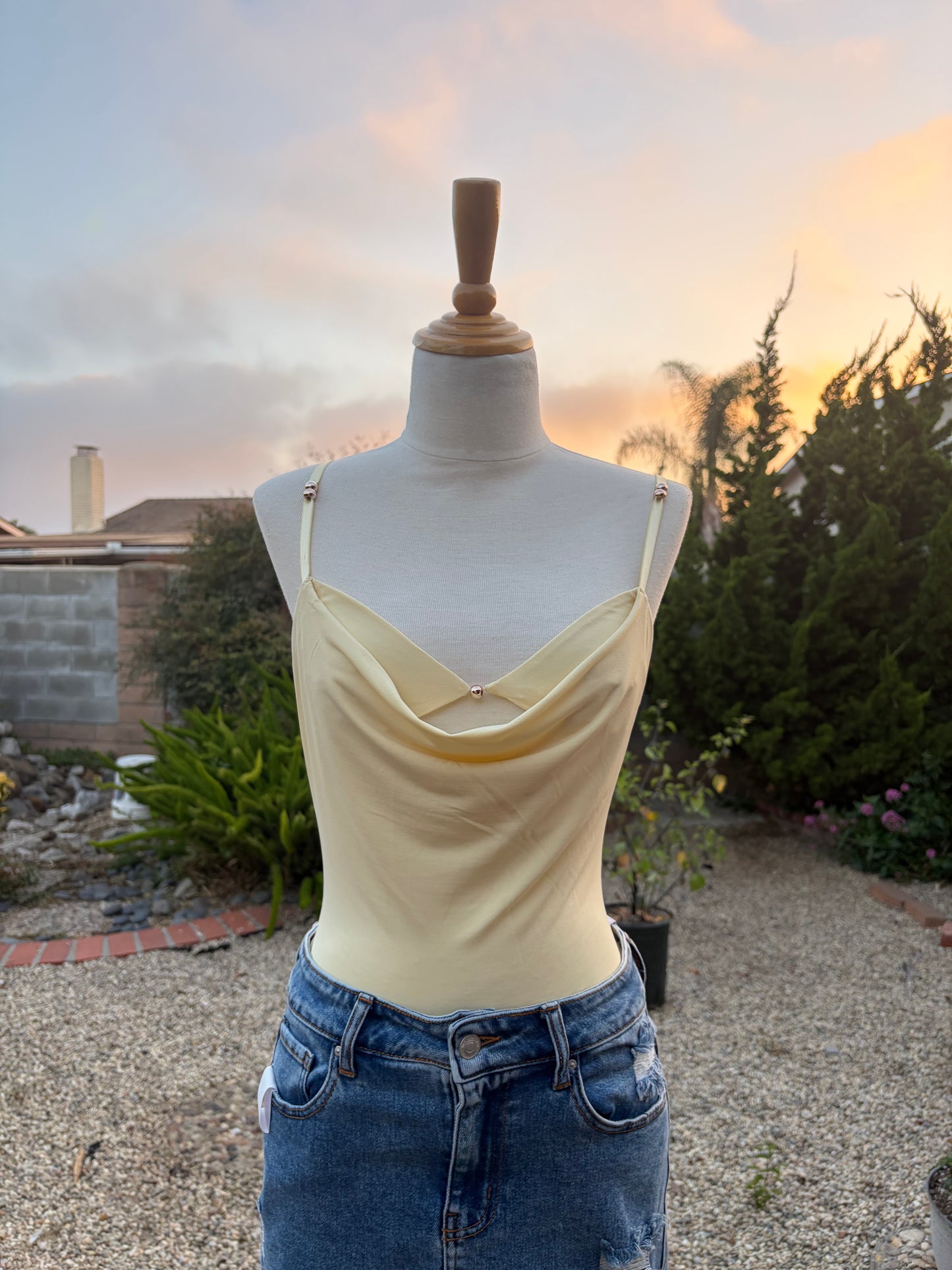 Bella Bra Cowl Layered Top