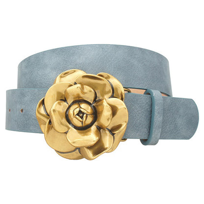 Camelia Bloom Buckle Belt