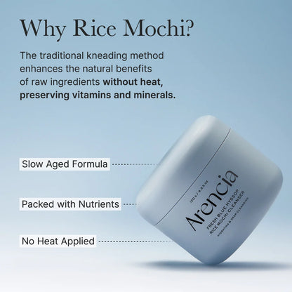 Arencia Fresh Blue Hyssop Rice Mochi Cleanser
