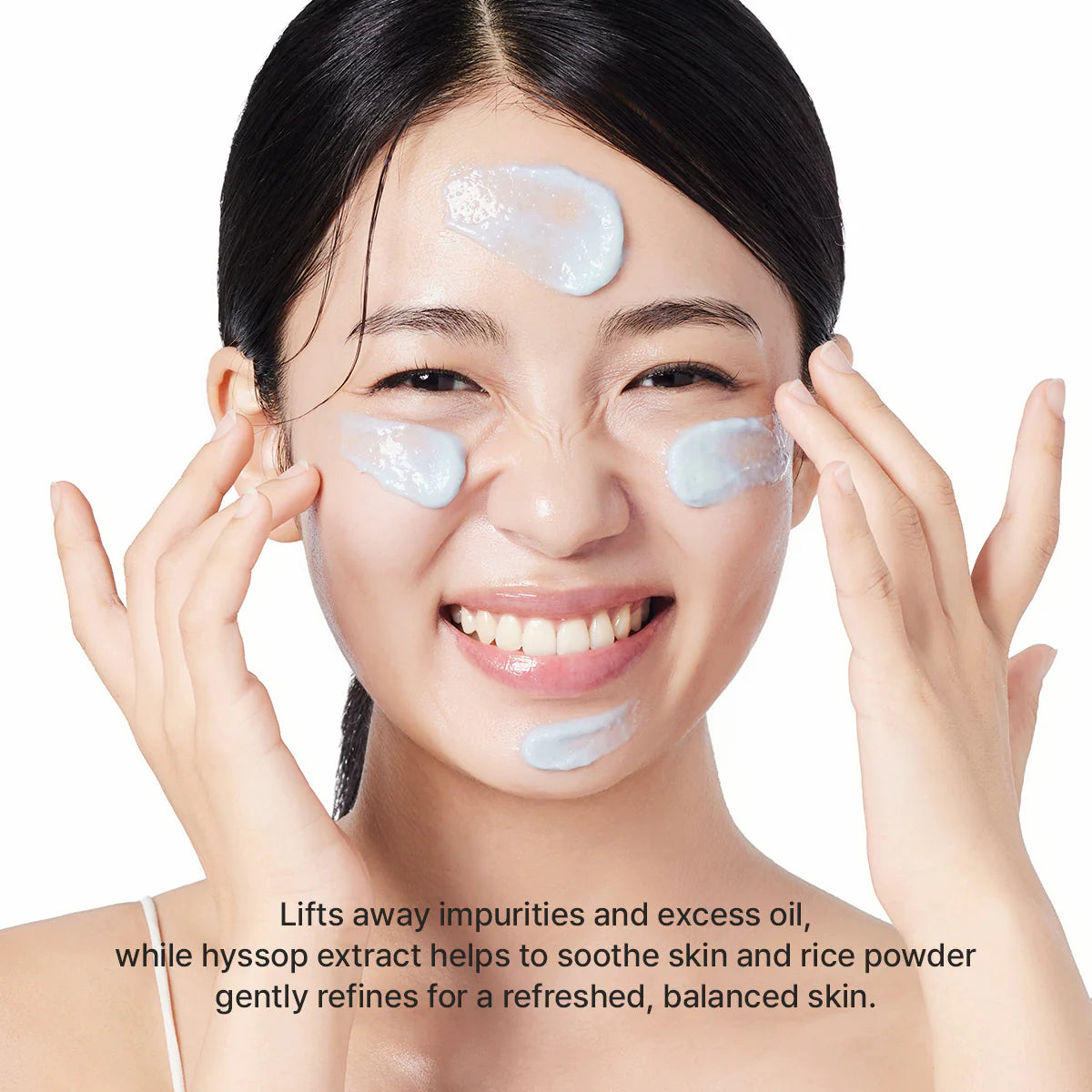 Arencia Fresh Blue Hyssop Rice Mochi Cleanser