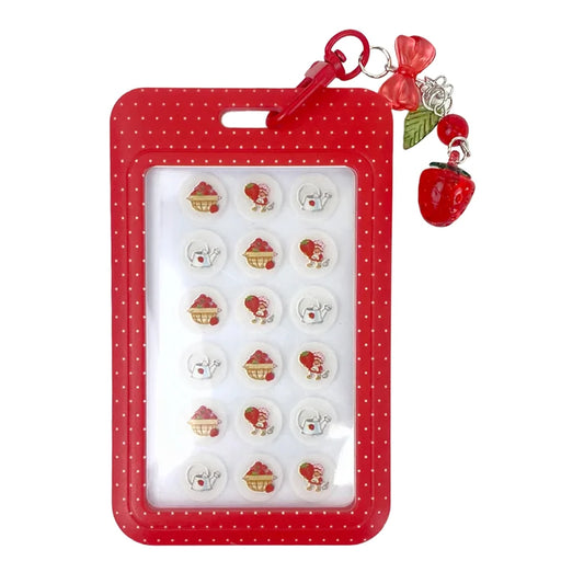 Strawberry Shortcake Spot Patches W/ Keychain and Patch Case