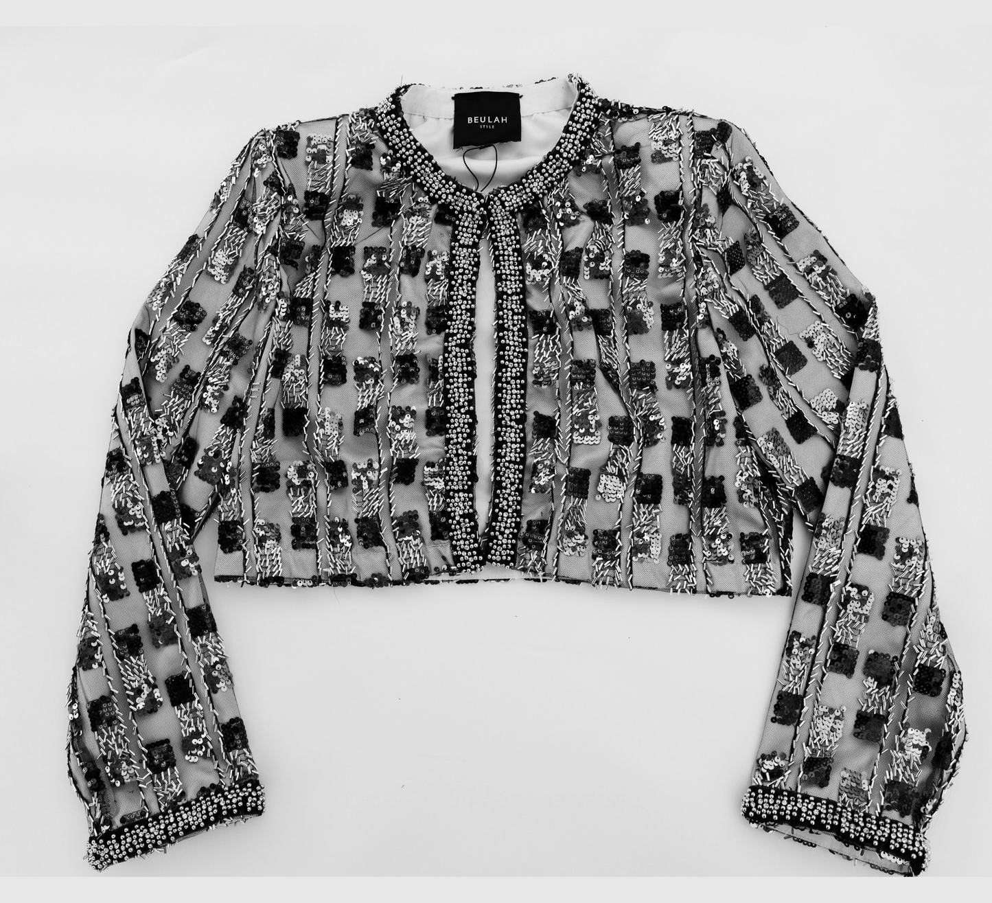 Blazer con abalorios