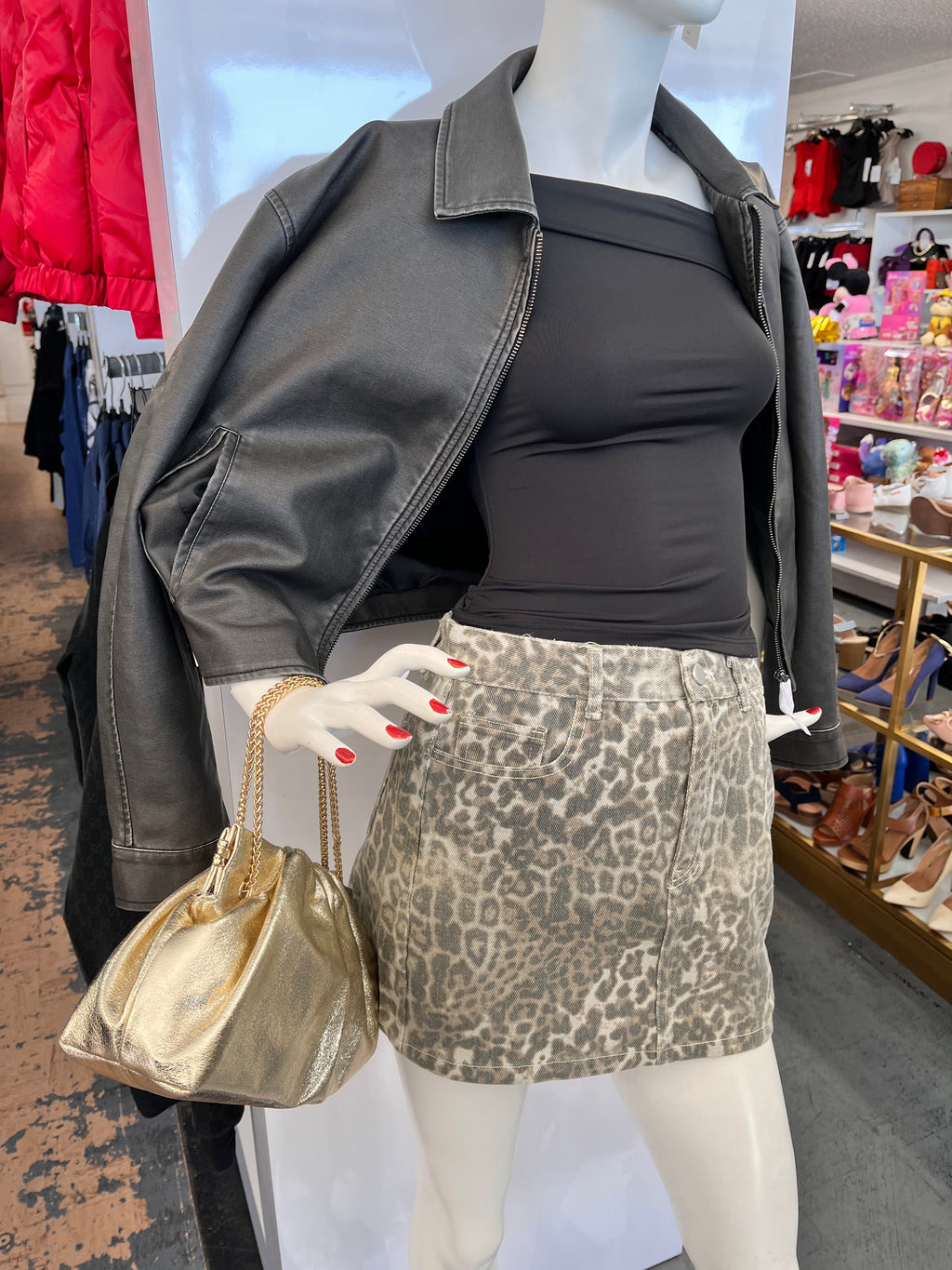 Off-Shoulder Foldover Neckline Top