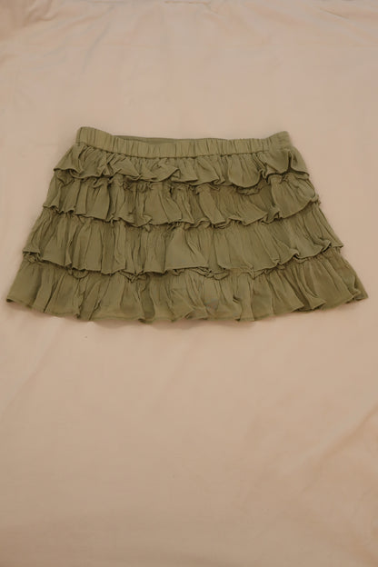 Falda pantalón con volantes