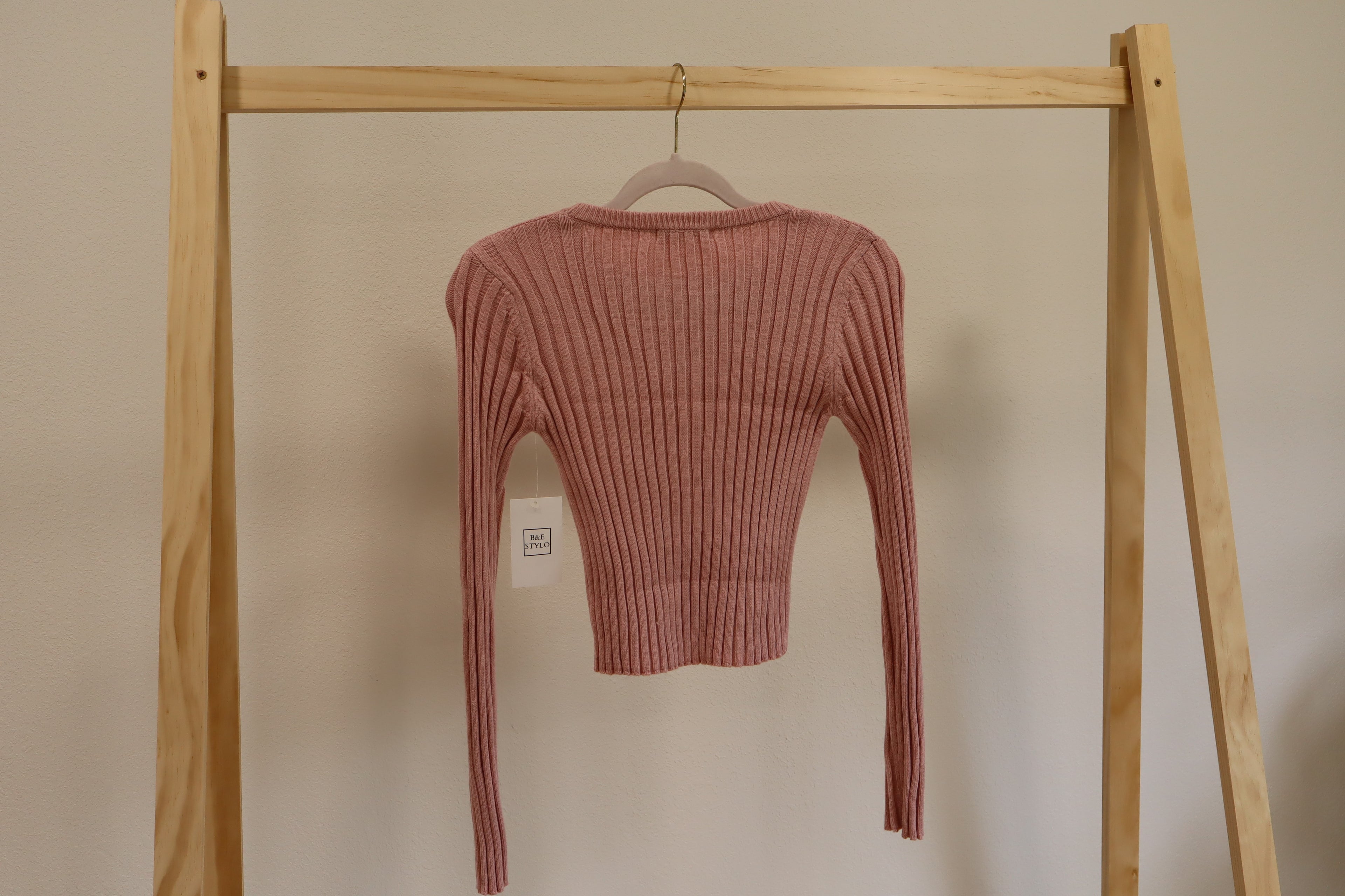 Ribbed Long Sleeve Sweater