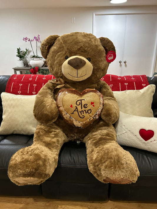 Brown X-Large 'Te Amo' Teddy Bear