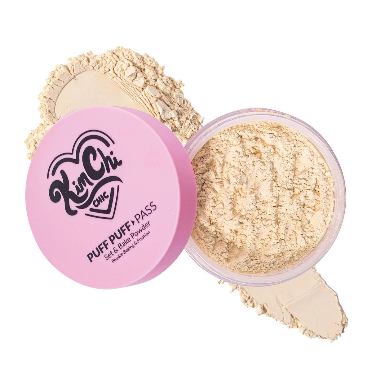 KimChi Chic Beauty Puff Puff Pass Set & Bake Powder - 02 Banana