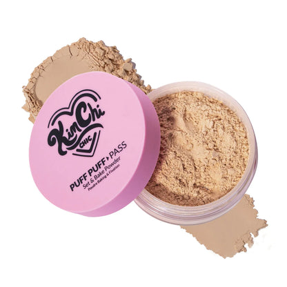 KimChi Chic Beauty Puff Puff Pass Set & Bake Powder - 04 Peachy
