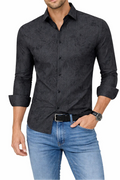 Slate Shadow Tonal Button-Down Shirt