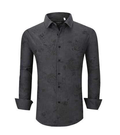 Slate Shadow Tonal Button-Down Shirt