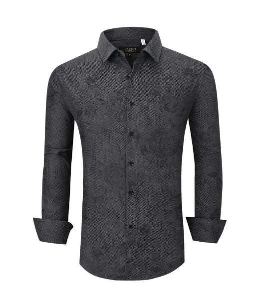 Slate Shadow Tonal Button-Down Shirt
