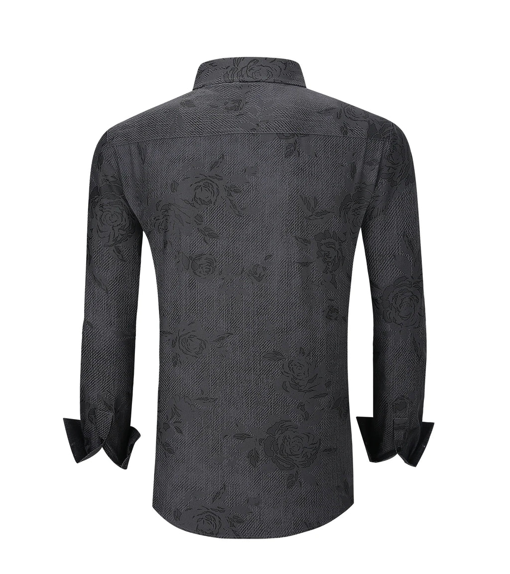 Slate Shadow Tonal Button-Down Shirt