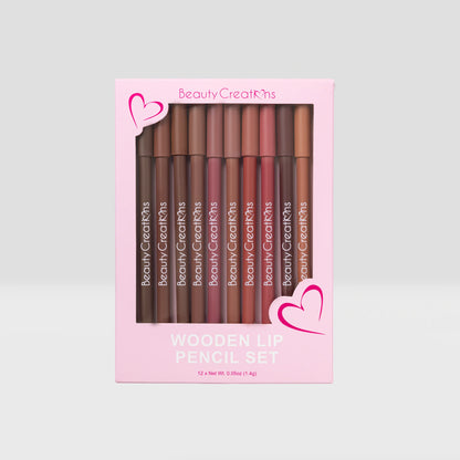 Beauty Creations Wooden Lip Pencil Set (12pc)