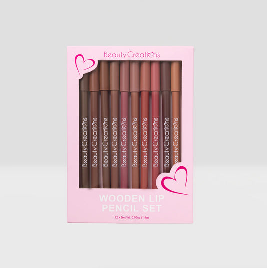 Beauty Creations Wooden Lip Pencil Set (12pc)