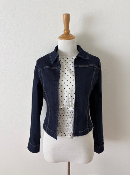 Polka Dot Ruched Peplum Top