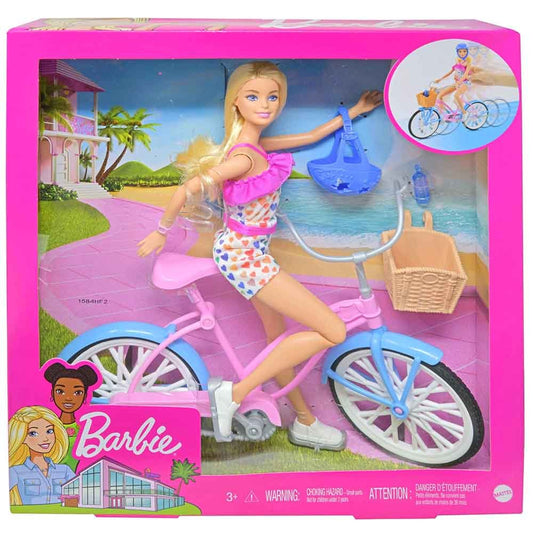 Muñeca Barbie y Bicicleta