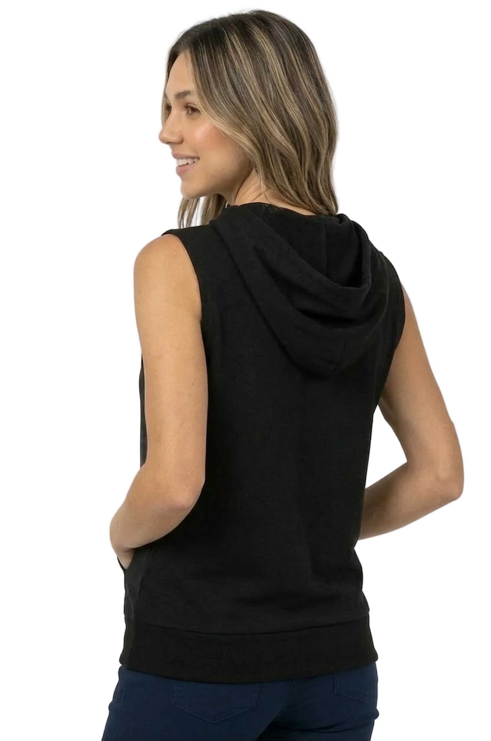 California Sleeveless Hoodie Tank