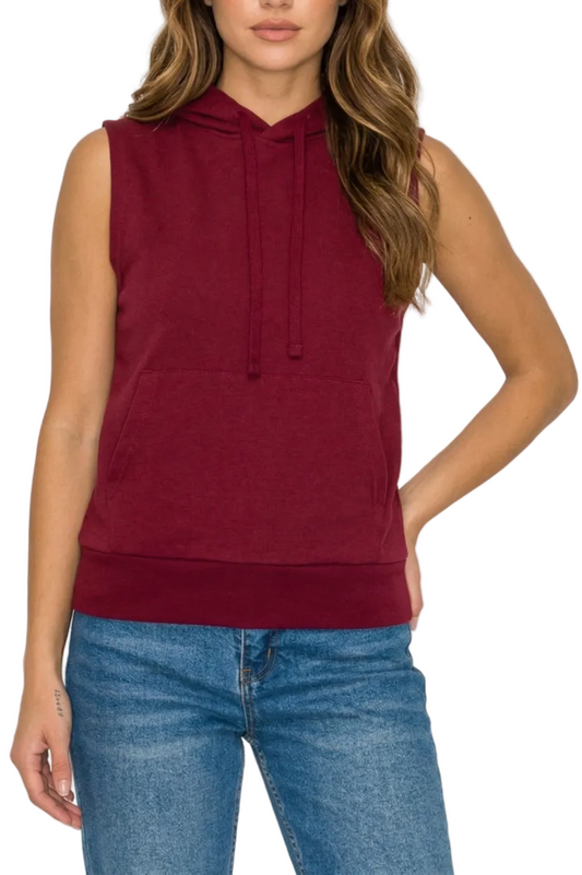 Camiseta con capucha sin mangas Susanna