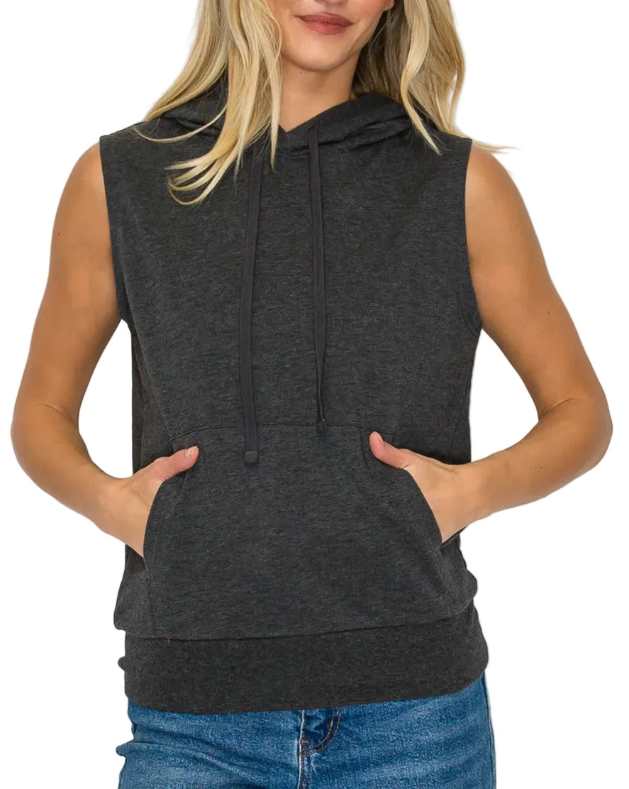 Susanna Sleeveless Hoodie Tank