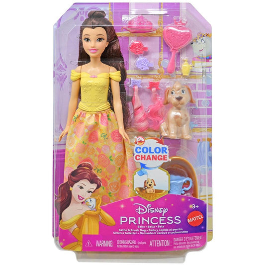 Princesa Disney Bella Perro Baño y Cepillado
