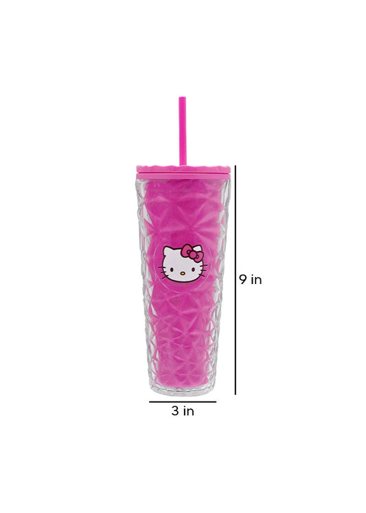Hello Kitty Pink Acrylic Cup