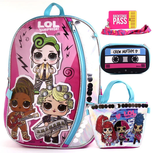 LOL Surprise 4-Piece Deluxe Backpack Set