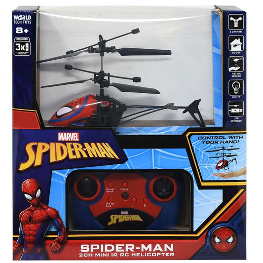 Marvel SpiderMan Helicóptero teledirigido mini IR de 2 canales