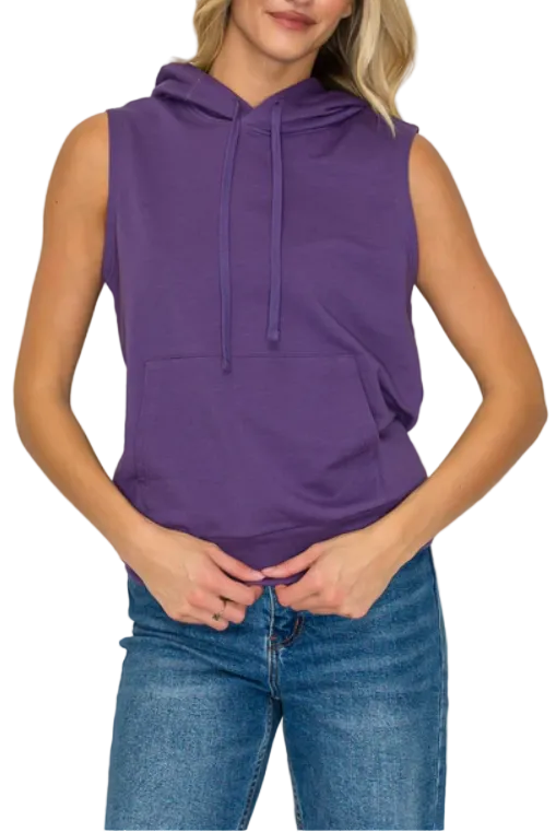 Susanna Sleeveless Hoodie Tank